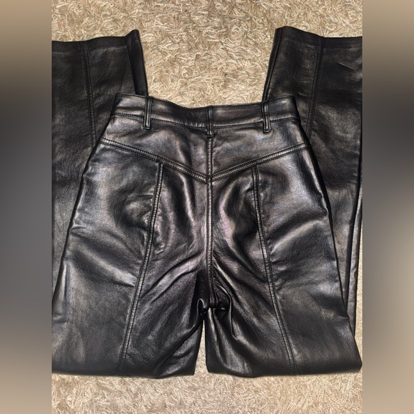 Aritzia Wilfred Black Leather Pants - Picture 5 of 6